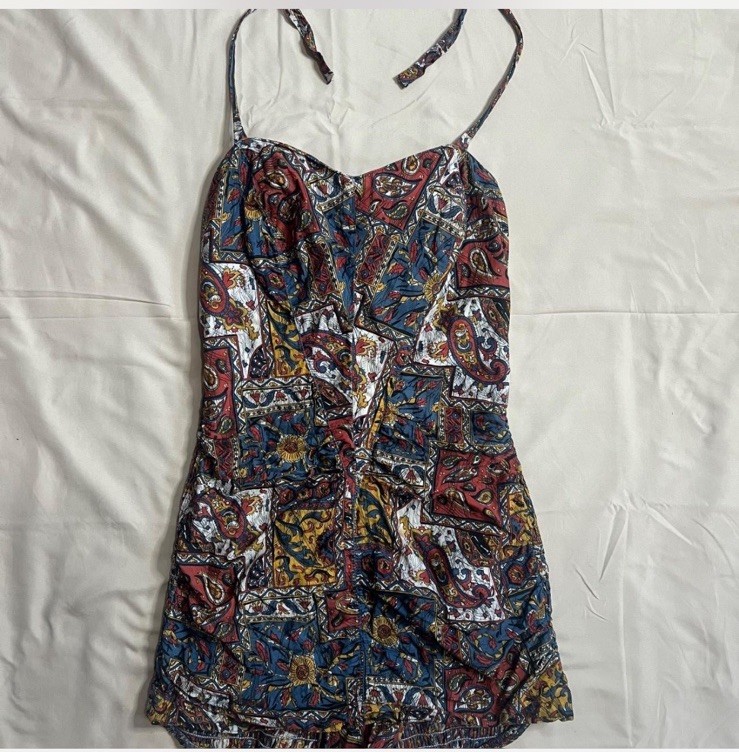 60s Vintage Jantzen Paisley One Price Swimsuit Size 18 Made In USA Rare