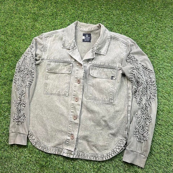 Y2K Vintage Volcom Women&rsquo;s M Shacket embroidered Skater Emo Grunge