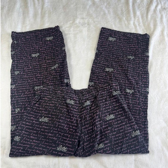 So Cal pink graphic pajama pants y2k vintage grunge skater