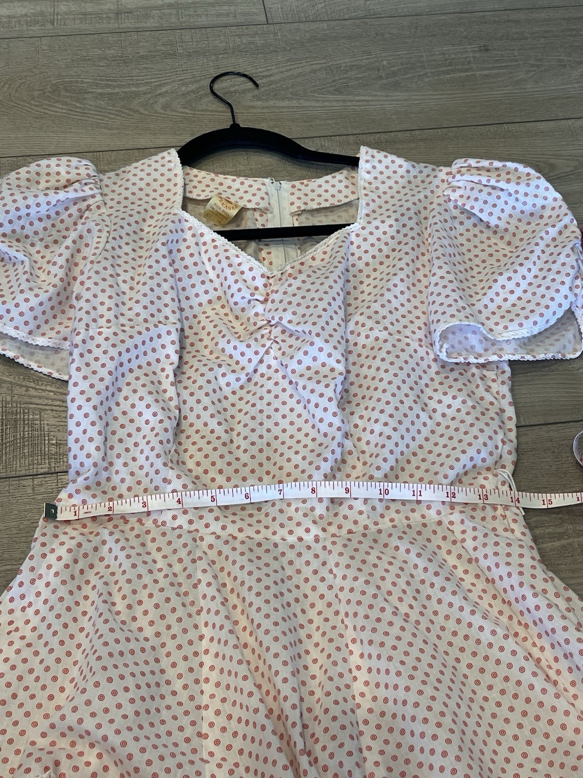 VTG Partners Please Red Square Dance Malco Modes Size 10 M Short Sleeve