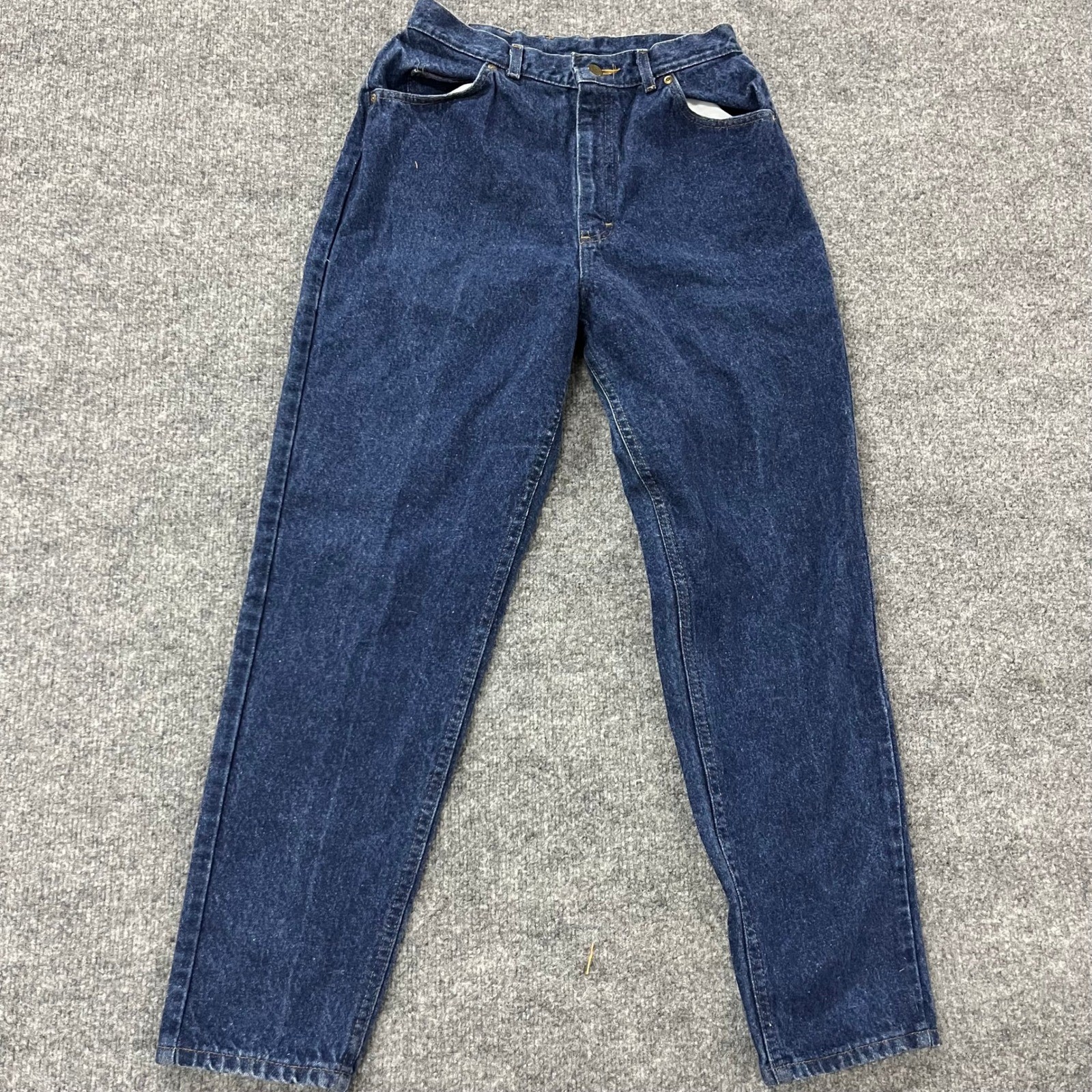 Lee Jeans Womens Size 14 M Dark Wash High Waisted Straight Leg Cotton