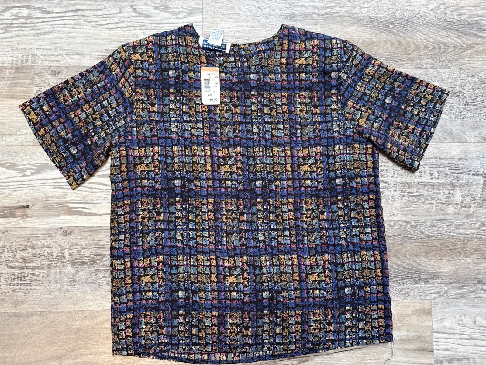 Petite Impressions Blouse Vintage 80’s USA Secretary Geek Size Small NWT