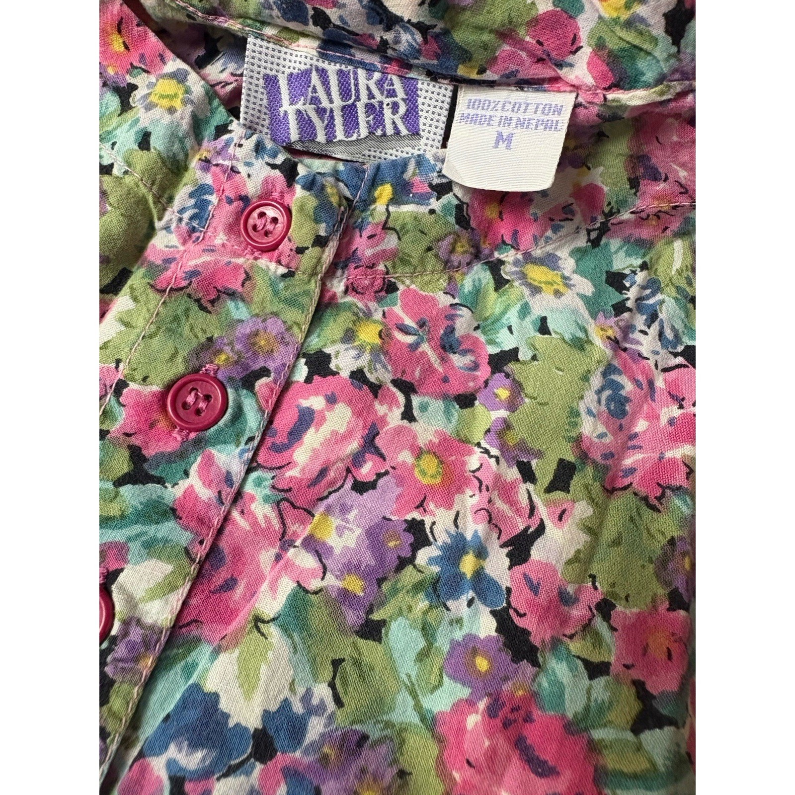 Laura Tyler Dress Vintage Floral Everyday Dress, Cosplay, Dress Up, Costume