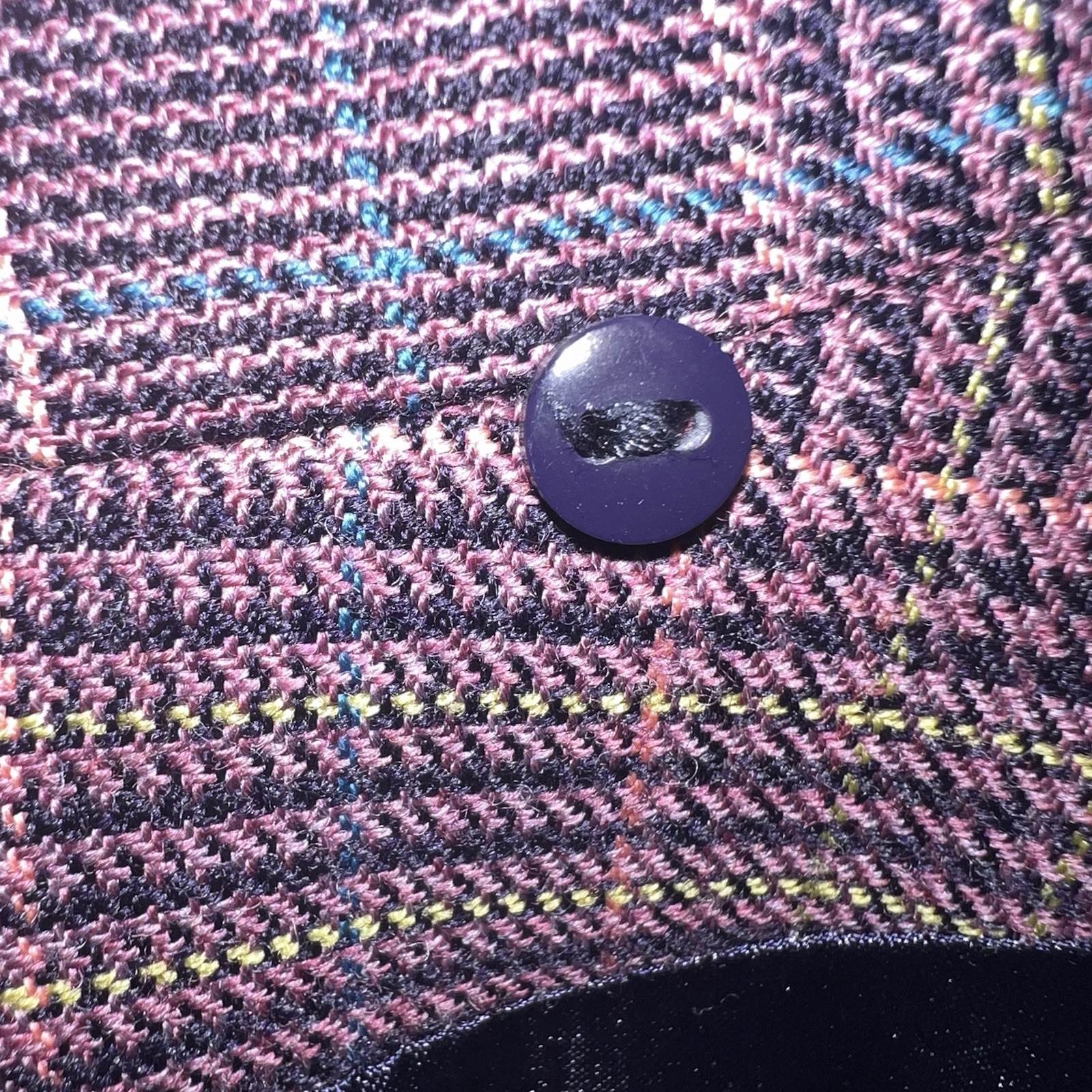Women’s Vintage Pendleton Blazer plaid purple Sz 12-14 . No fur collar
