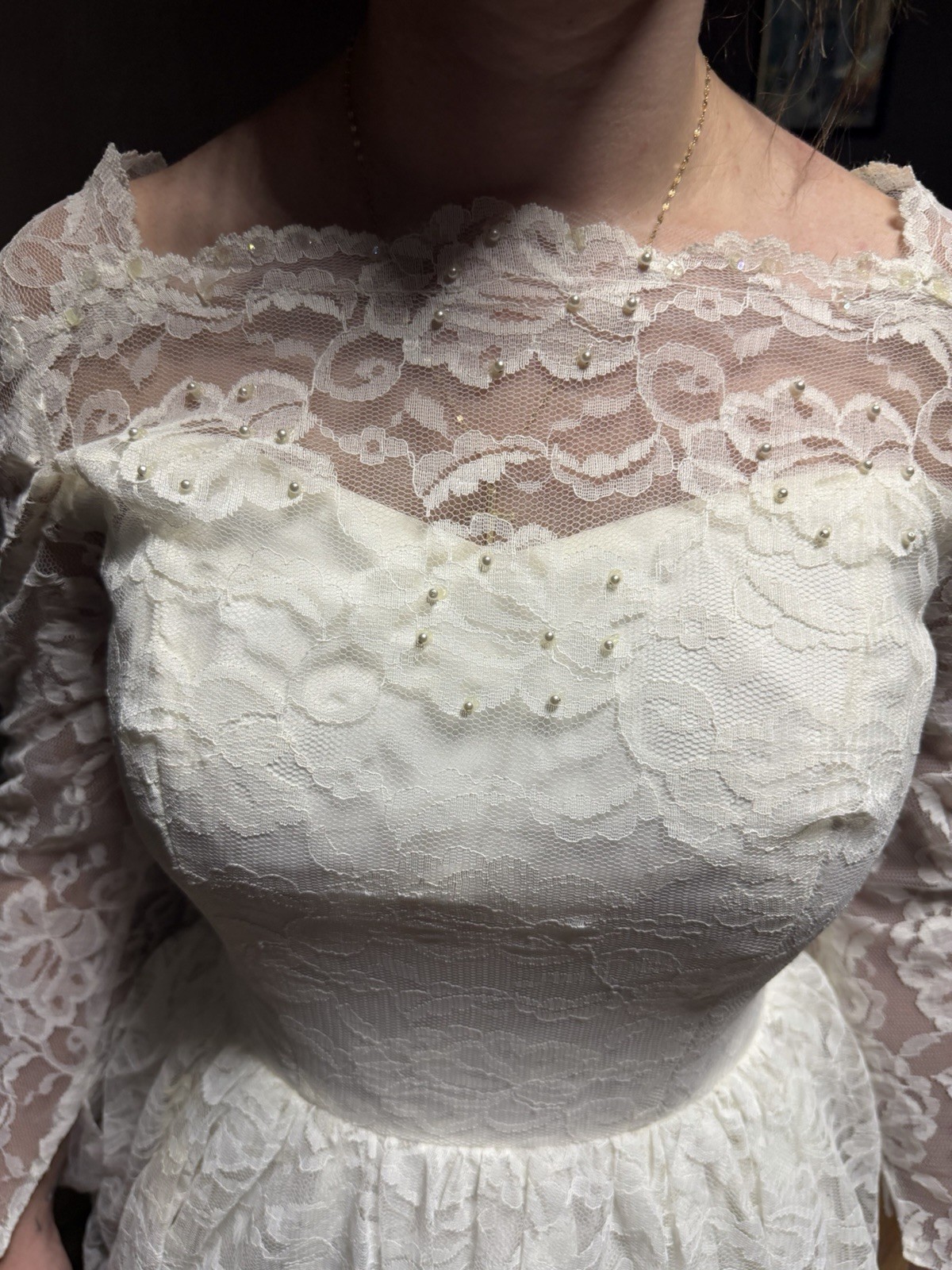 Vintage 60’s Bridal Originals Wedding Dress with Long Train