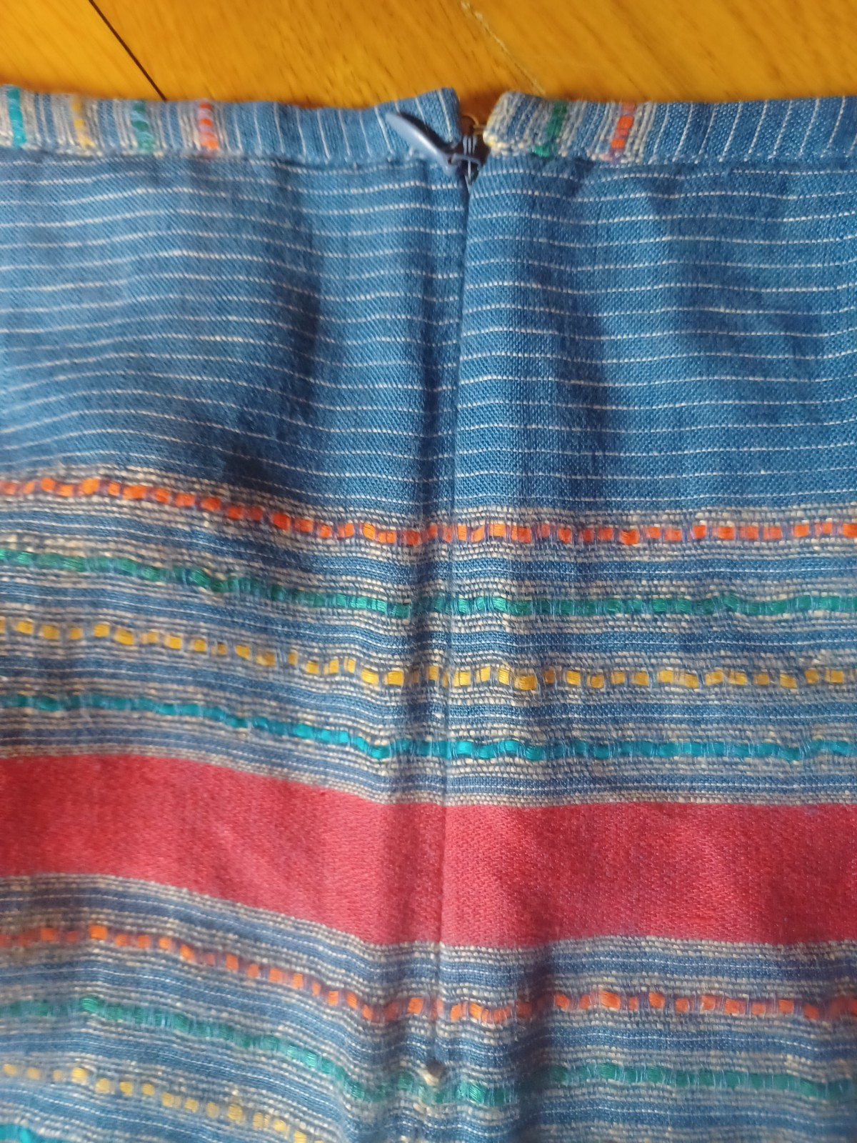 Vintage 80s/90s Barney&rsquo;s of New York Blue Linen Pencil Skirt, Made in Italy