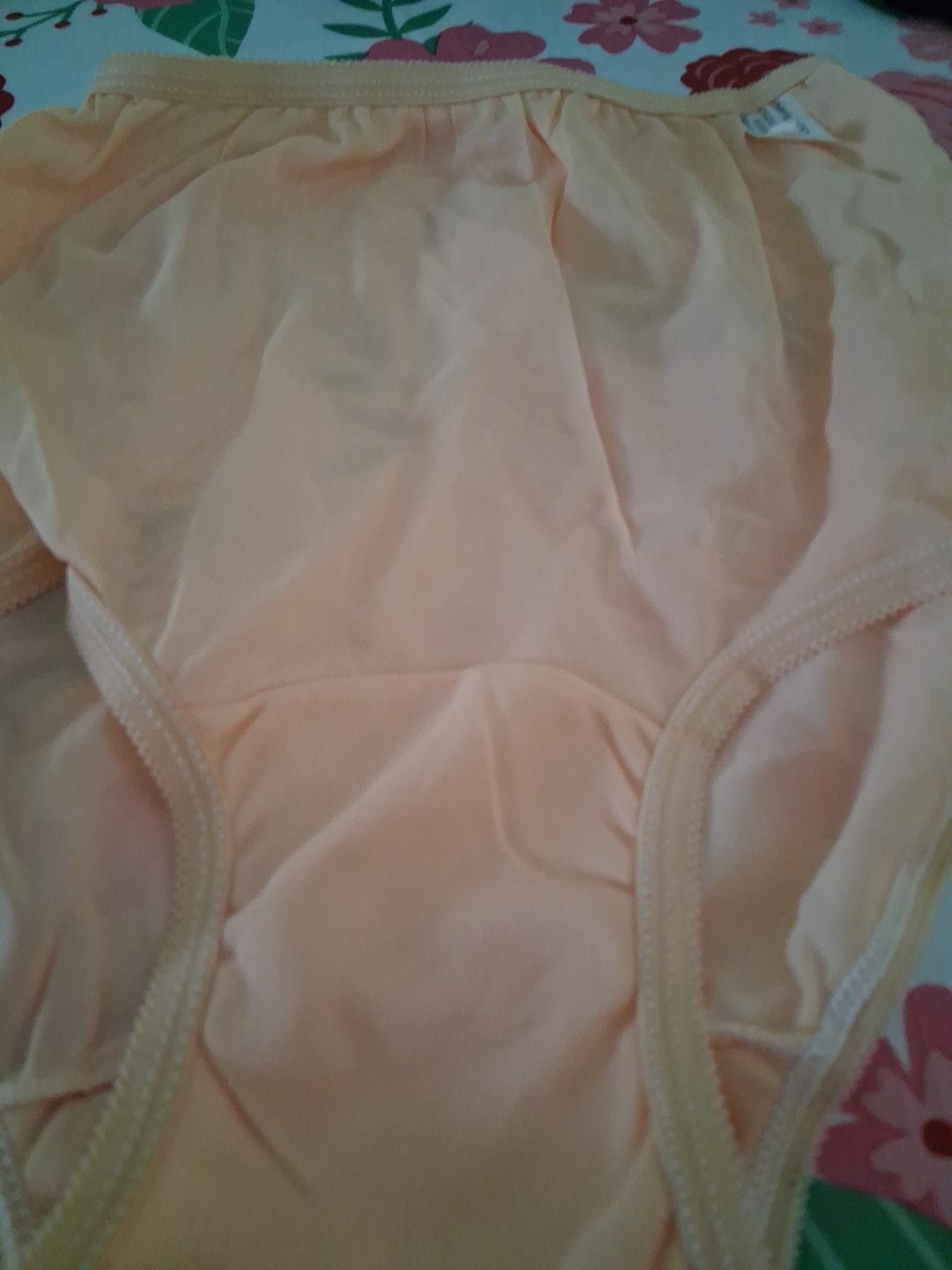 VINTAGE Acetate Mushroom Gusset Full Brief Granny Panty, Small