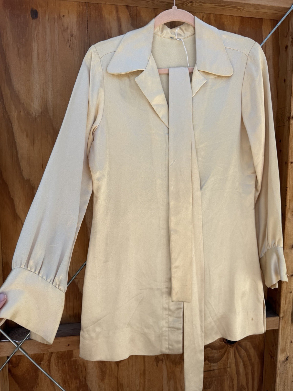 Vintage Top With Belt Or Neck Scarf 1940s 1950s 1960s