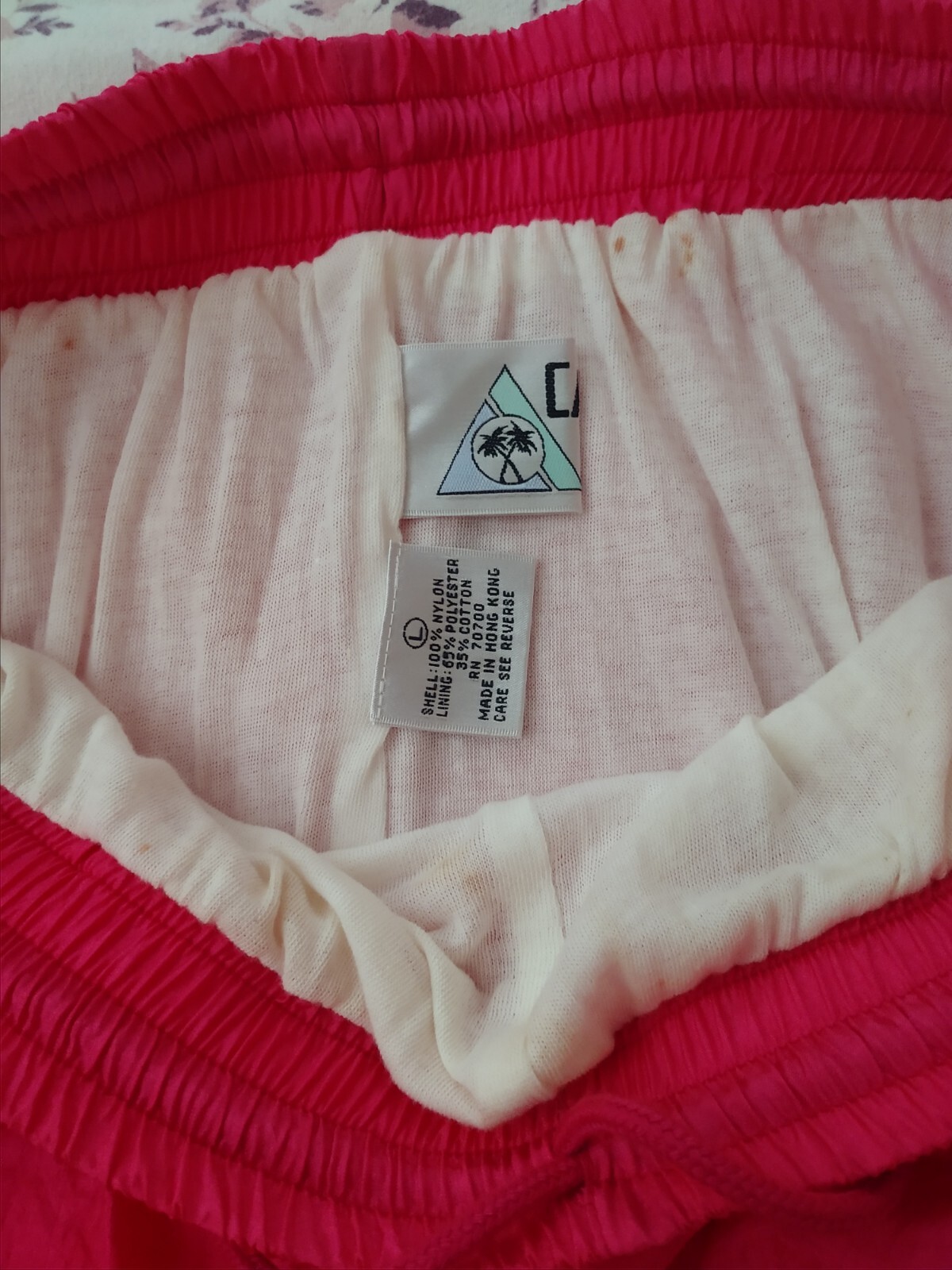 Vintage Casual Isle Nylon Lined Windbreaker Jacket and Pants Size L Suit REDUCED