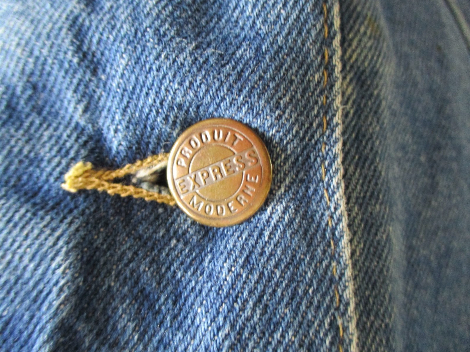 Vintage Limited Express Jean Jacket L Blue Cotton Denim Dolman Sleeve