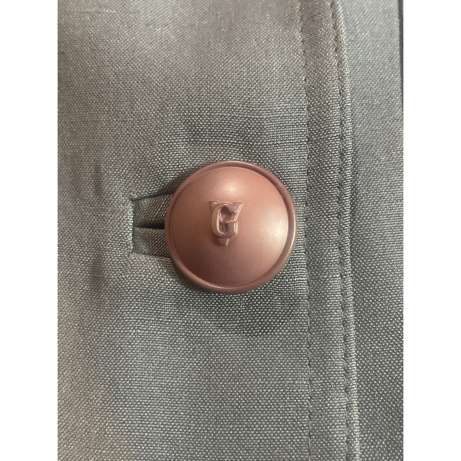 VERSACE Couture Gray Fitted Military Jacket Dress Length Size 4