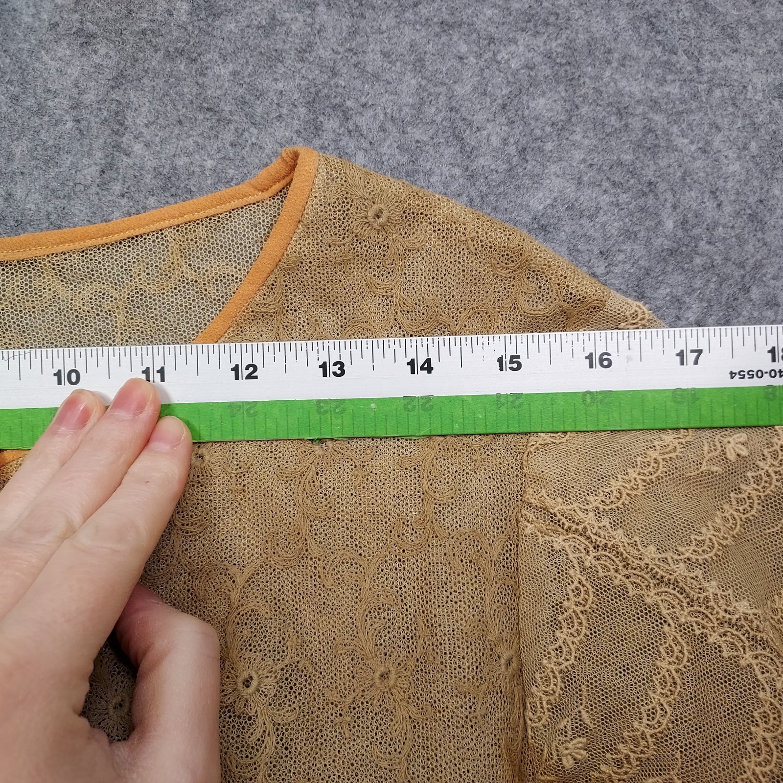 1910s Flapper Dress Lace Chiffon Authentic Peach Sash Titanic True Vintage