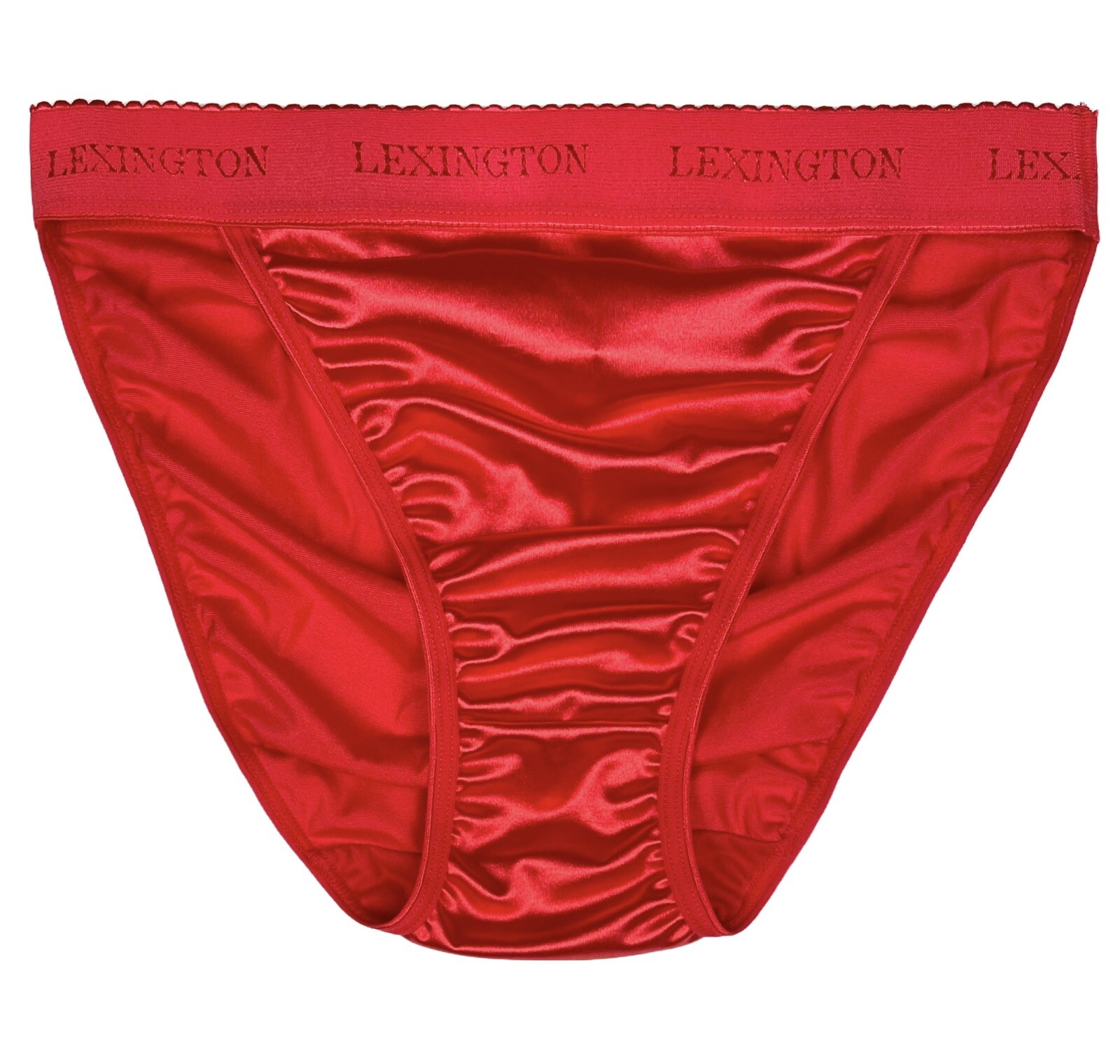 Rio Satin Panty Wide Waistband Red M