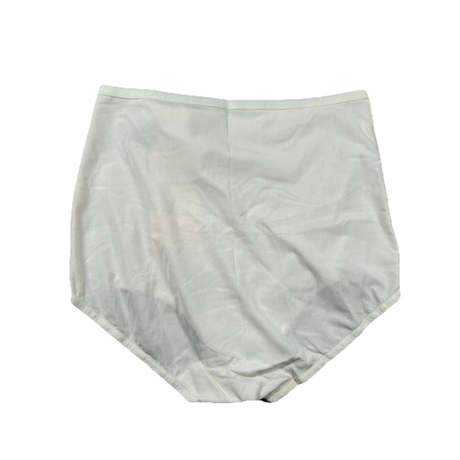 Vintage Shadowline Lingerie Womens L Nylon Blend Ultralight Granny Panty 70s 80s