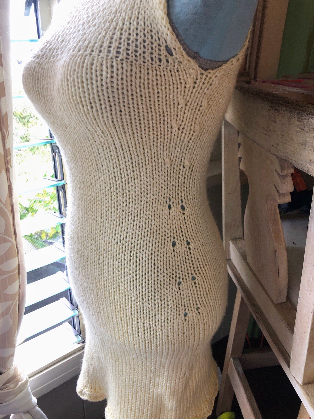 Vintage Hand Knitted Elegant Dress