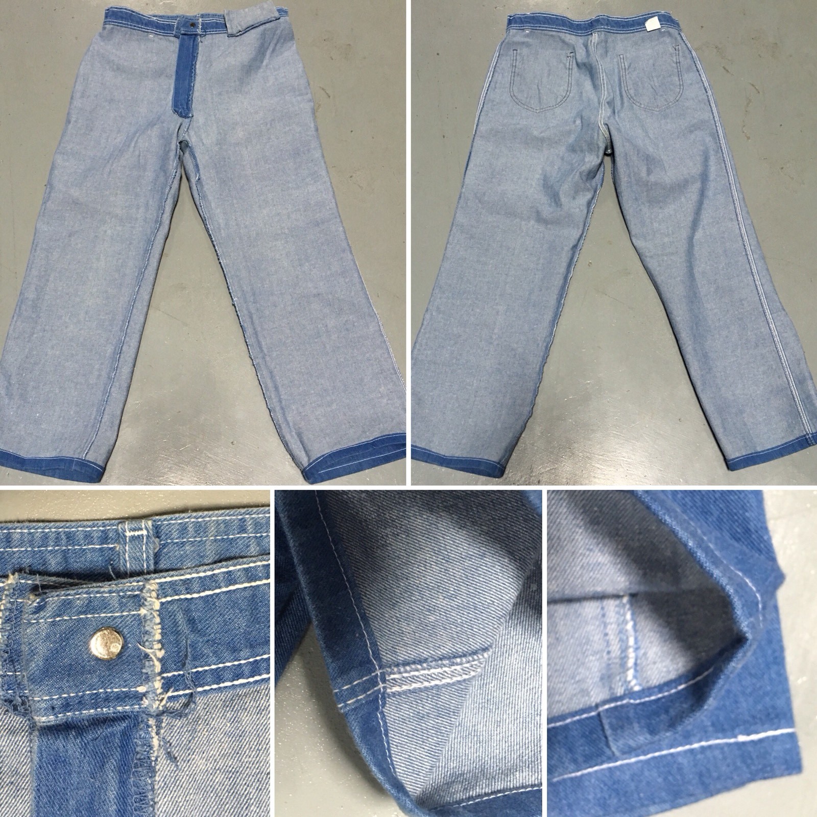 Vintage Pizzazz New York Paris Jeans High Waist 70s 80s 31 Waist Talon 42 Zipper