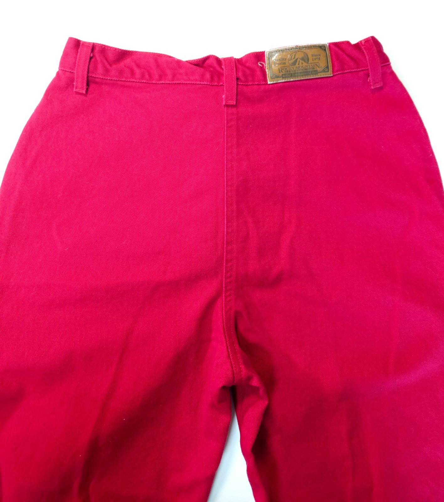 Vintage Bareback Rocky Mountain Jeans 13/14 Long Crimson Red High Waist Western