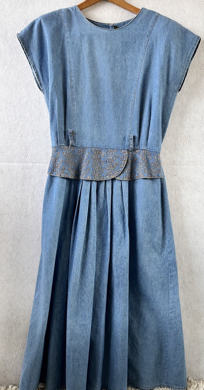 VTG 80&rsquo;s Jean Dress Retro Stuart Alan Sz 12 Women’s