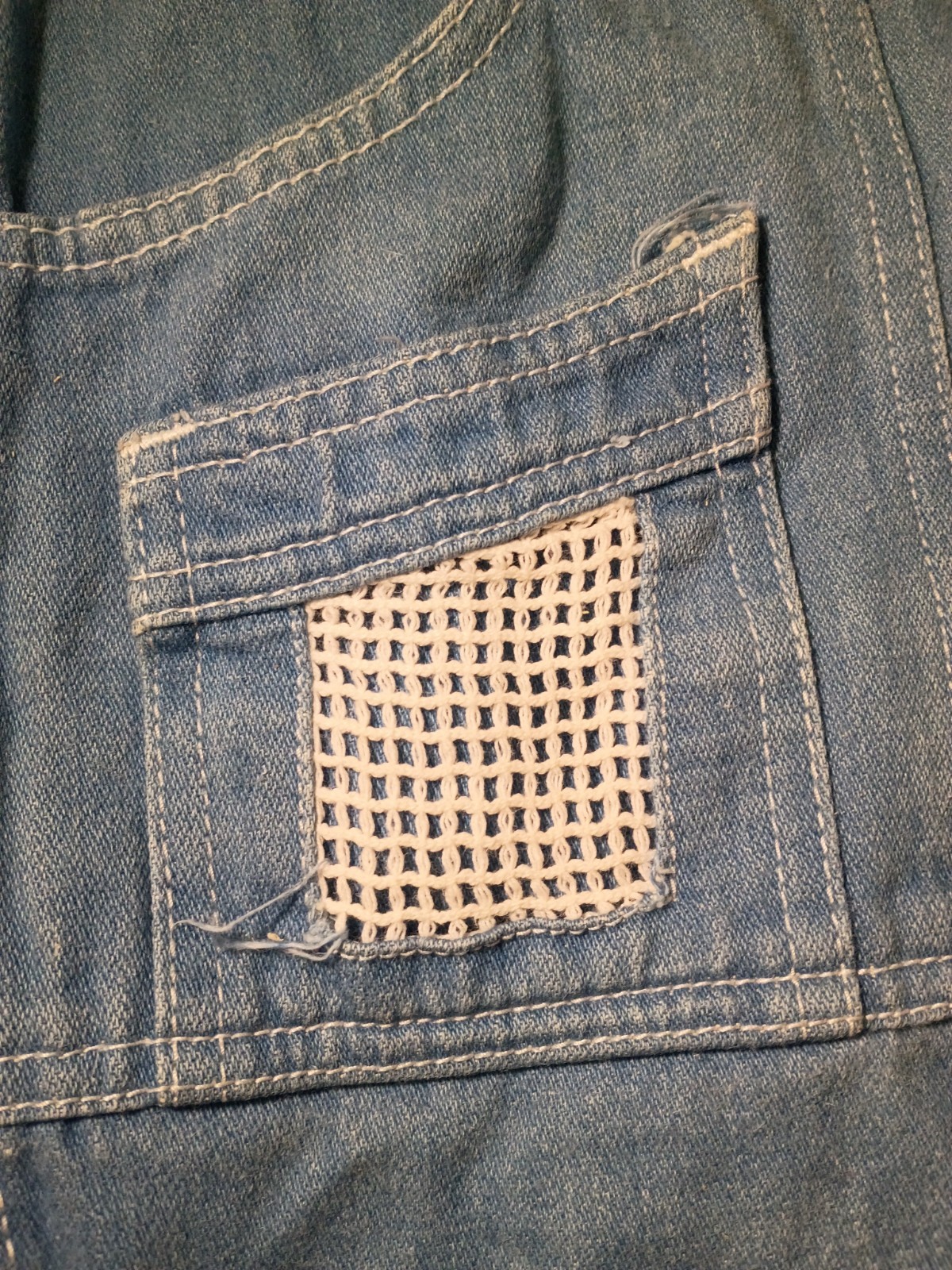 Vintage K-mart Denim Wideleg Jeans 100%cotton Bohemian Groovy Boho 1970s 13/14