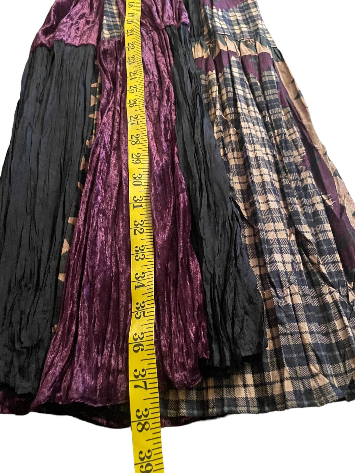 Vintage Circle T By Marilyn Lenox Western Ranch rodeo Velvet Purple Patchwork M