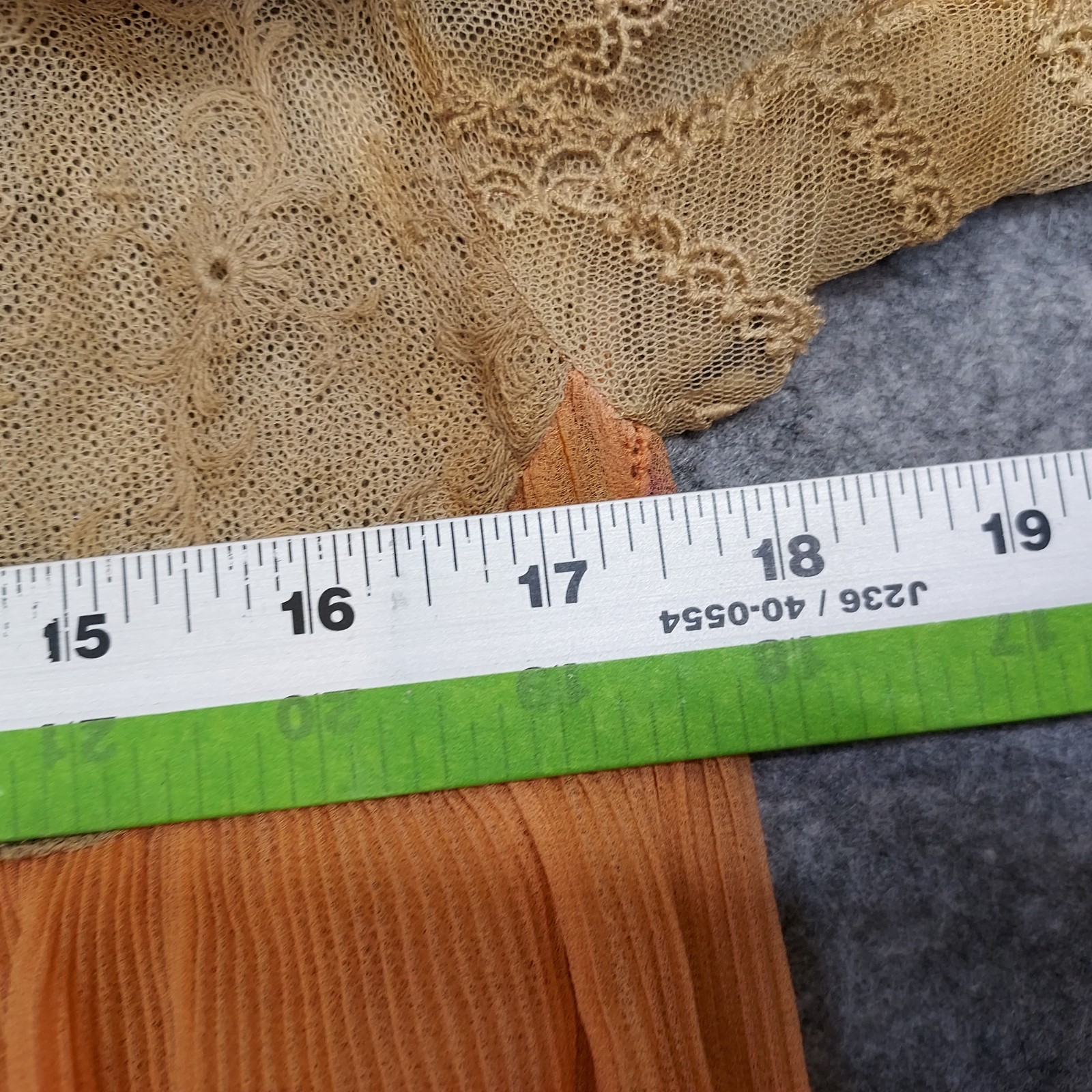 1910s Flapper Dress Lace Chiffon Authentic Peach Sash Titanic True Vintage