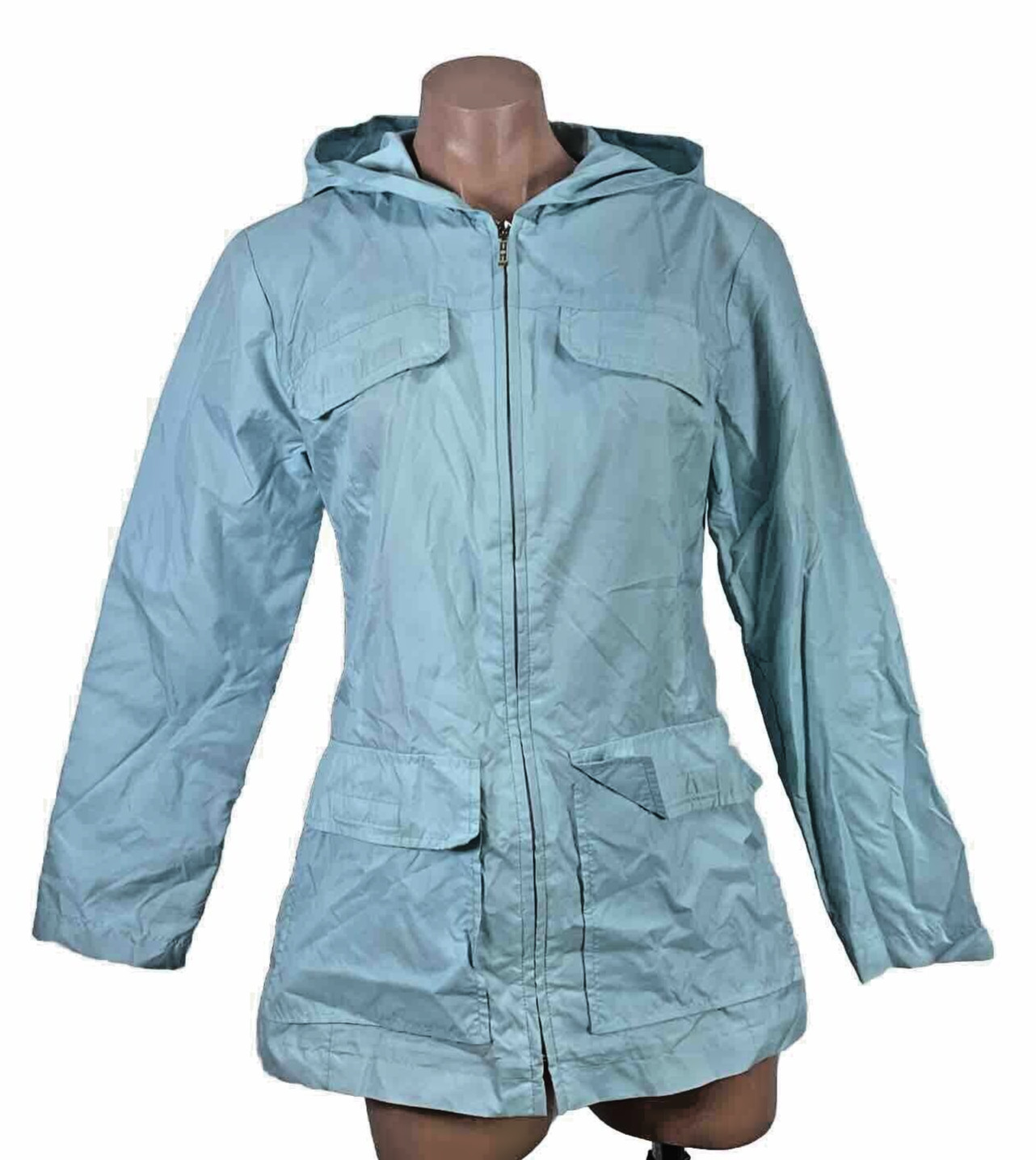 Vintage Windbreaker Jacket Women&rsquo;s S Shoulder Pads Y2k L.E.I.