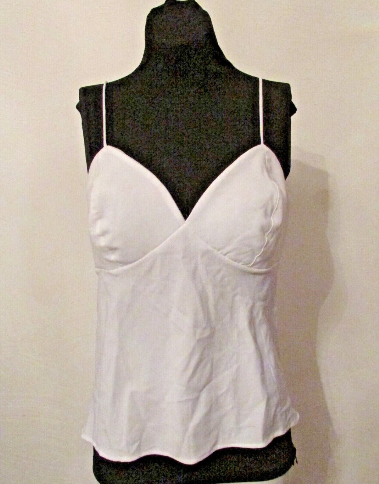 Vassarette 17-210 Silky Polyester Fiberfill Cups Cami Slip Camisole M USA made