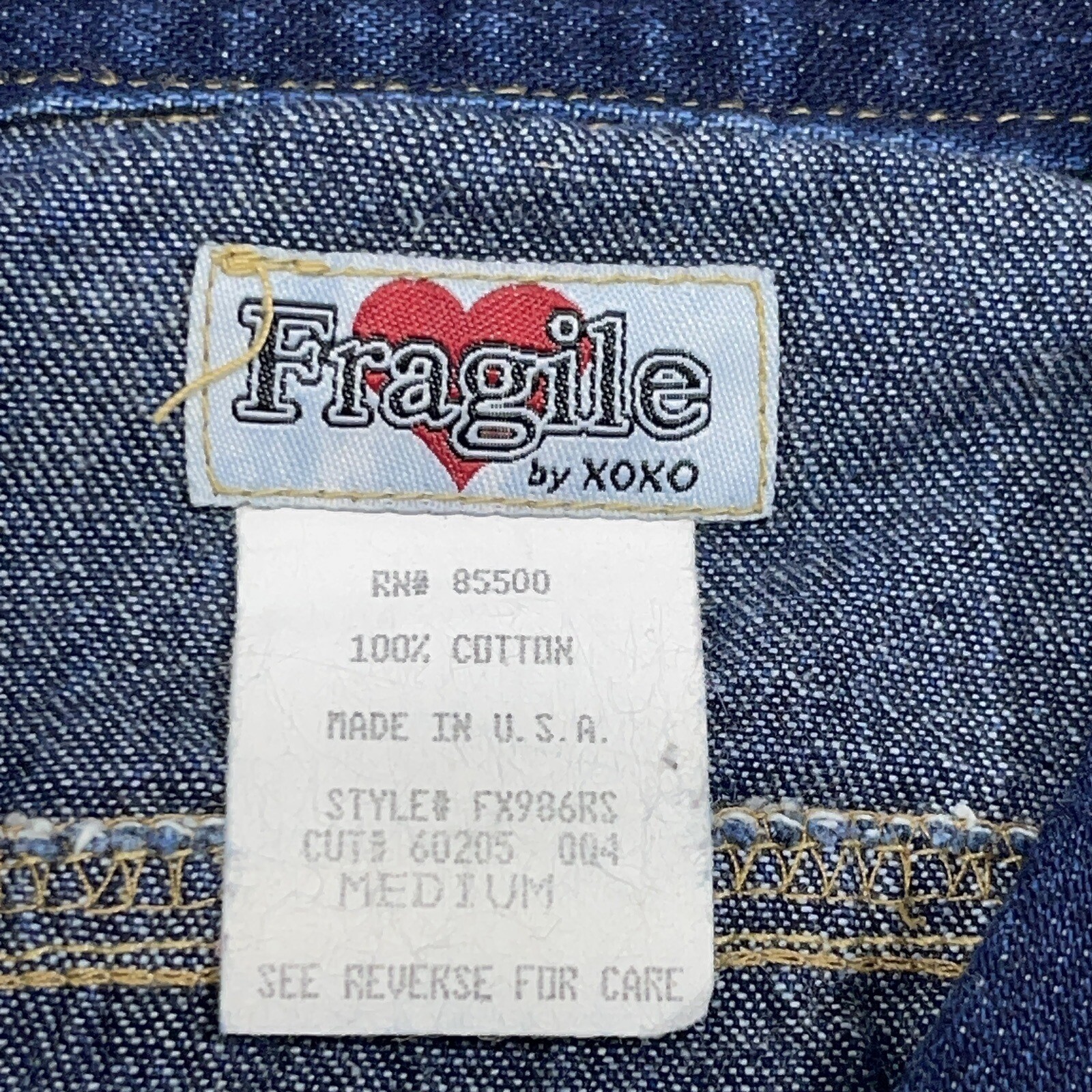 Vintage Denim Jacket Women Medium Regular Fit Dark Blue Wash Vintage 90s Grunge