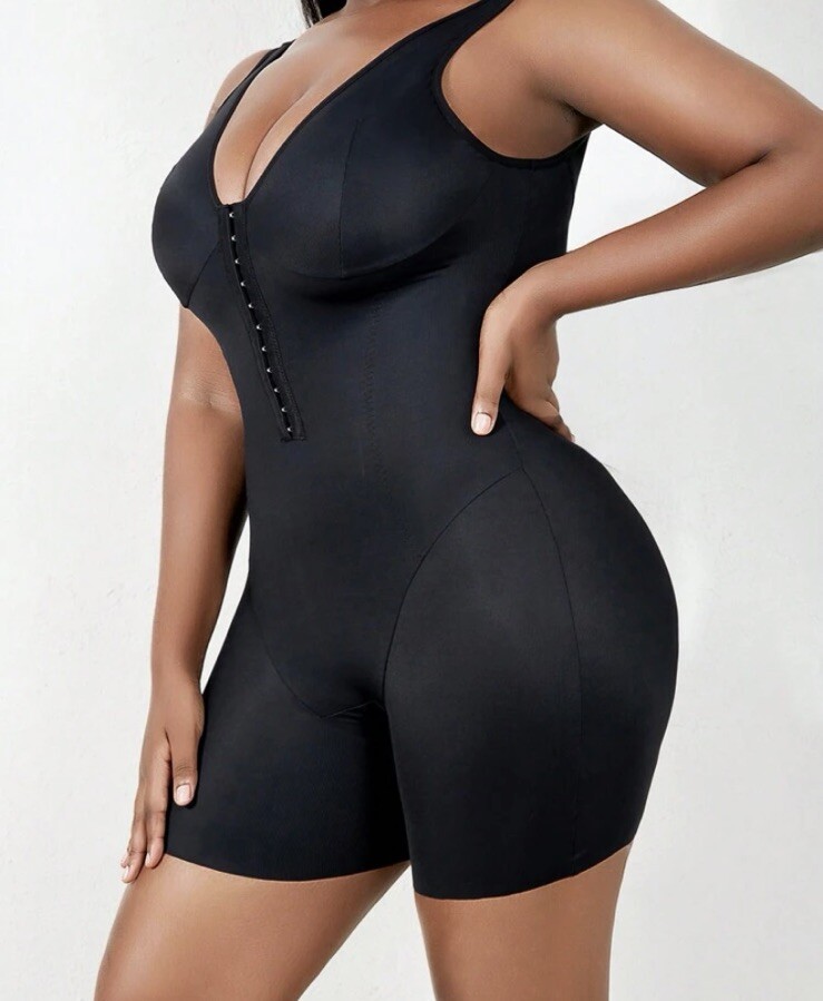 NEW Shiny Shapewear 3X All-In-One Girdle Bodysuit Long Leg Panty NO wires Queen