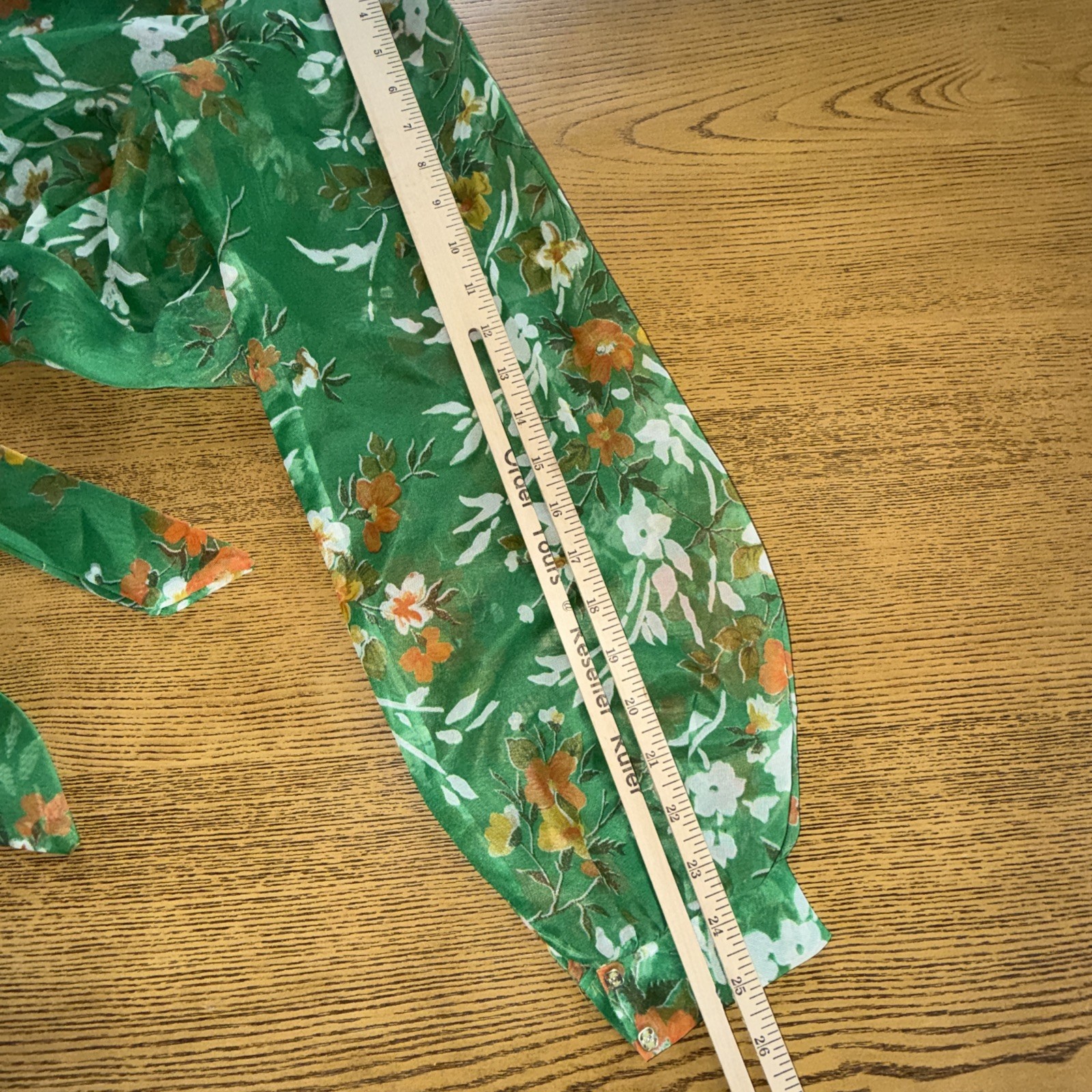 Vintage 1970s Emerald Green Hostess Maxi Gown Floral Sheer Bolero Jacket EUC