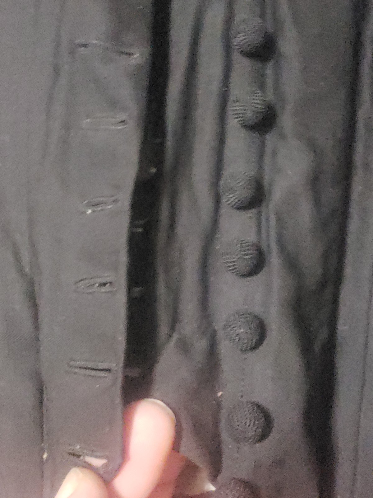 Authentic Antique 1870&rsquo;s Victorian Black Jacket Bodice Boned Small
