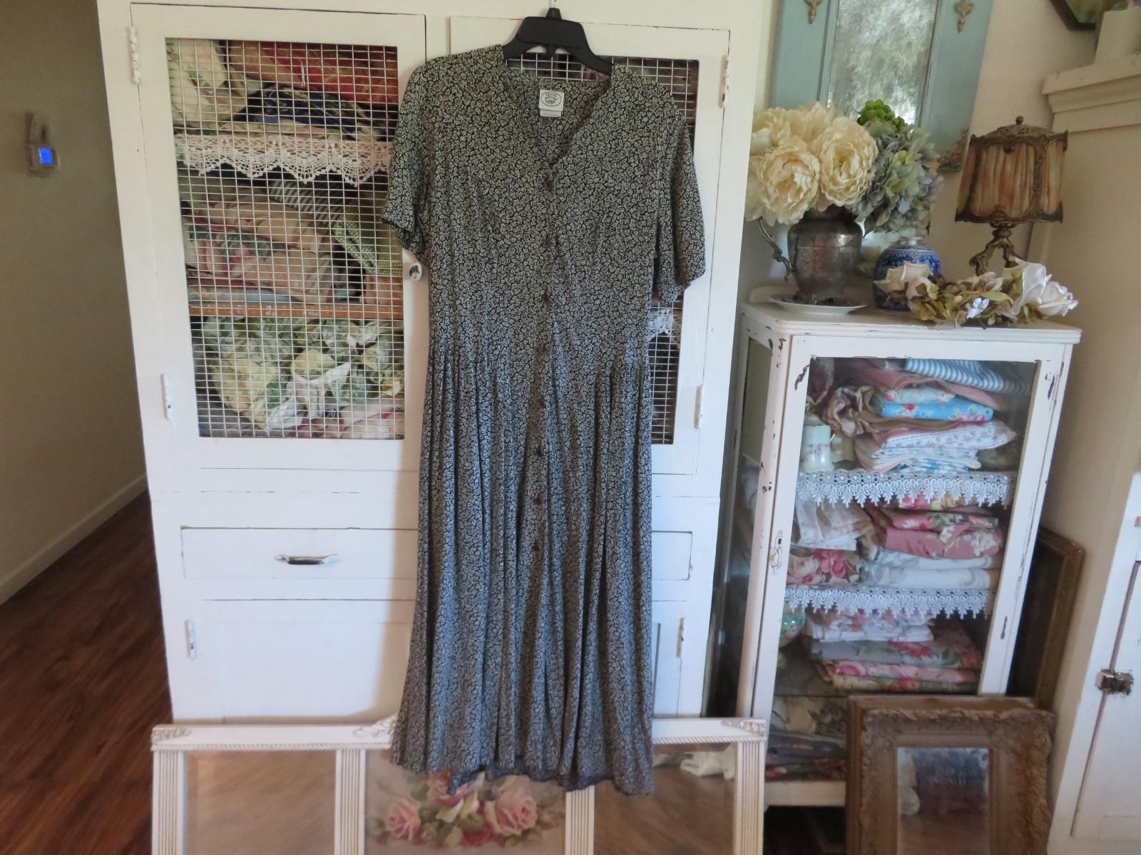 Vintage Women&rsquo;s Laura Ashley Dress Boho Chic Farmer Girl sz 10 MoreDressesListed