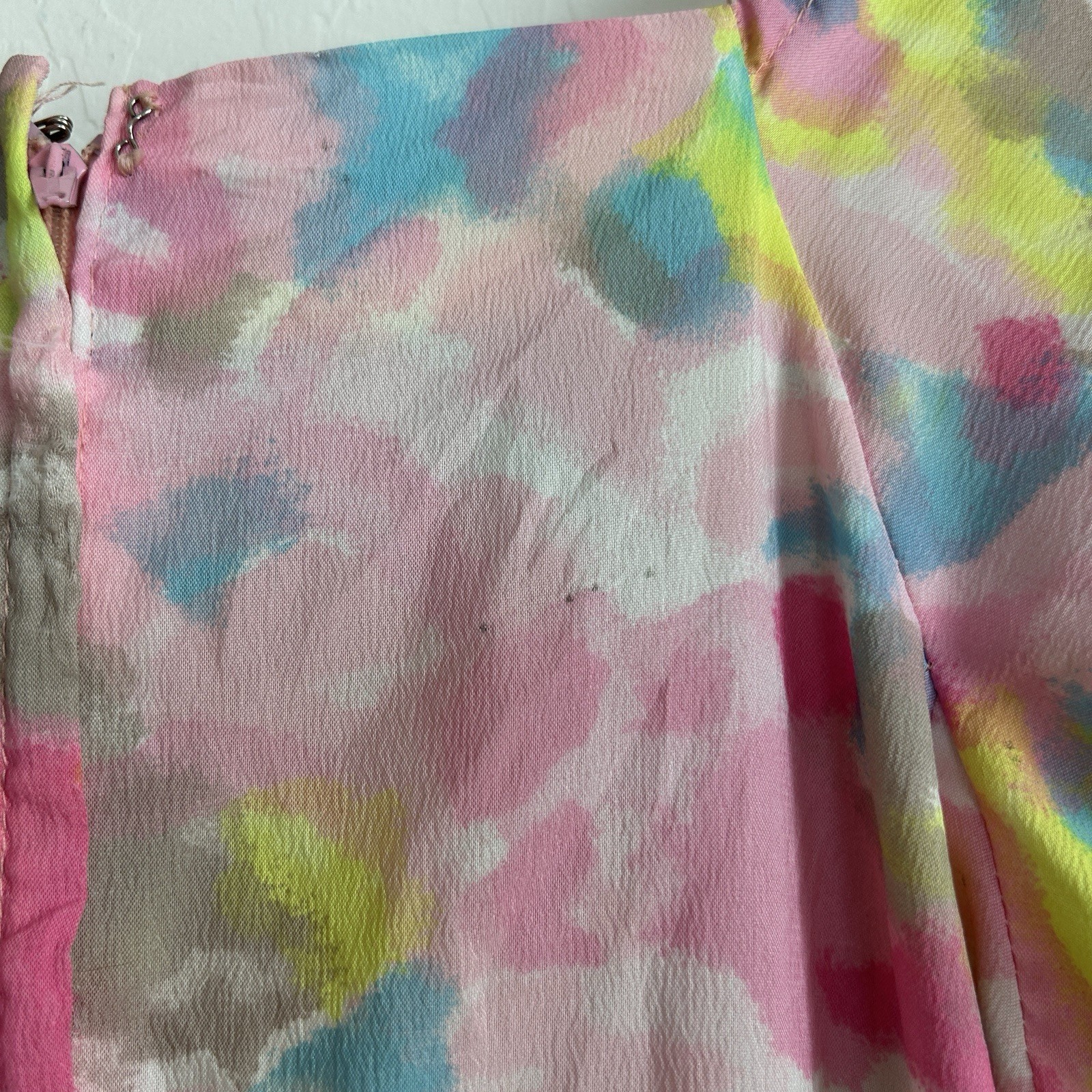 Faye Creations Vintage Dress Square Dance Patio 50s Ruffles Colorful Floral