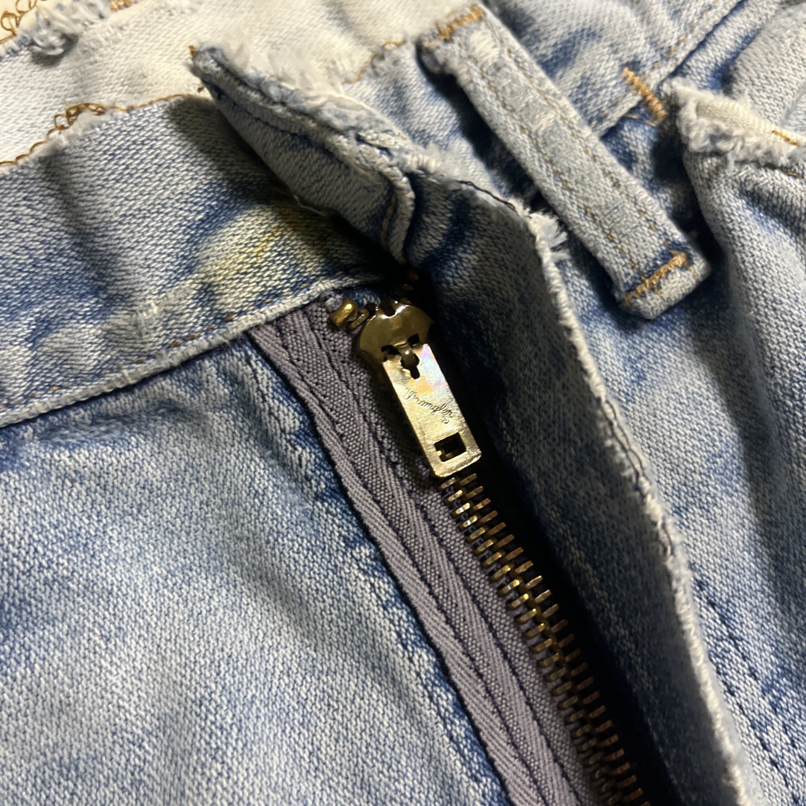 Vtg 60s 70s Wrangler Jeans Patchwork Hippie bell bottom 28/31.5
