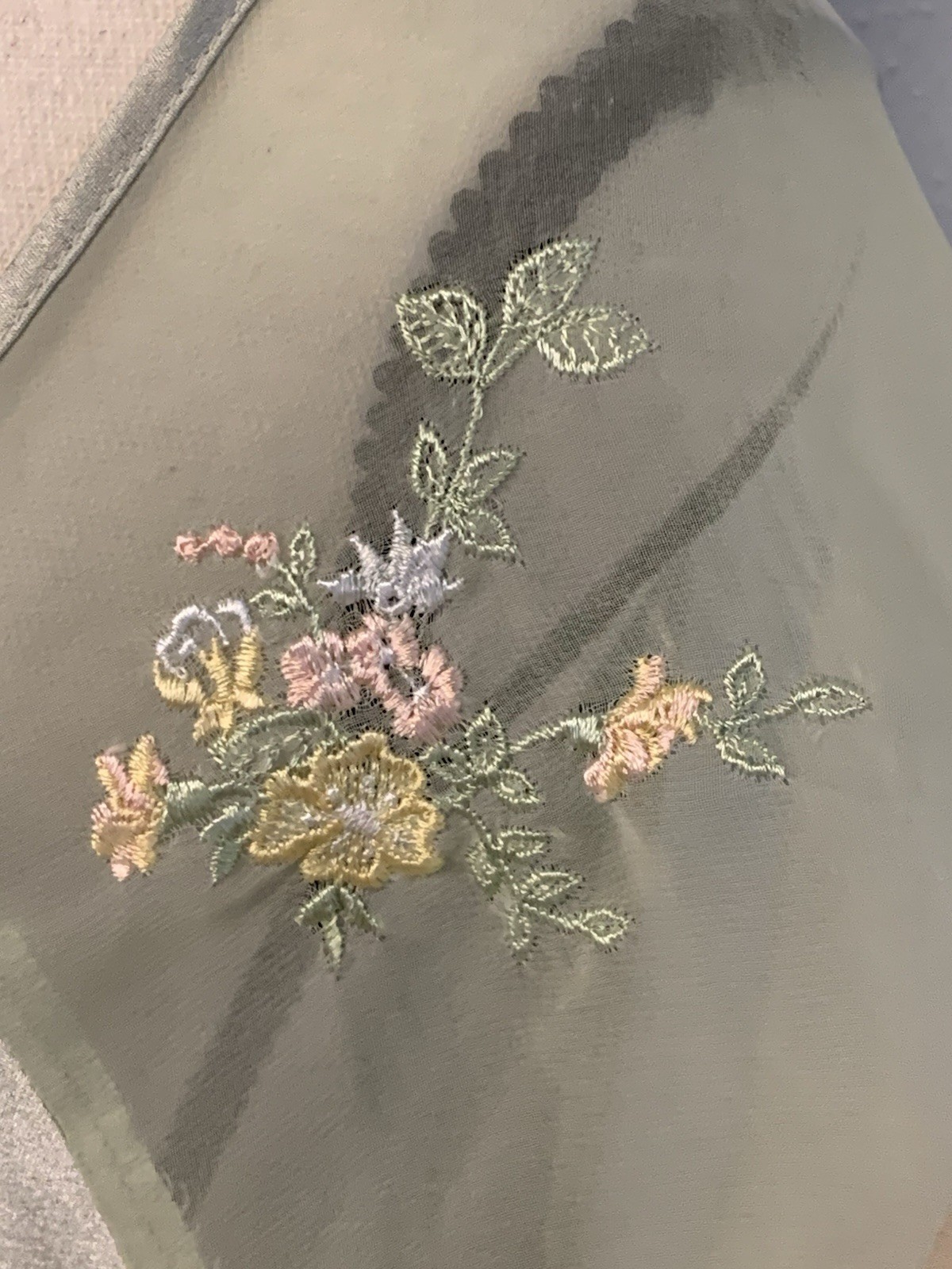 VTG Valentino Intimo Nieman Marcus Nightgown Satin Silky Sz L Sage Green Beauty