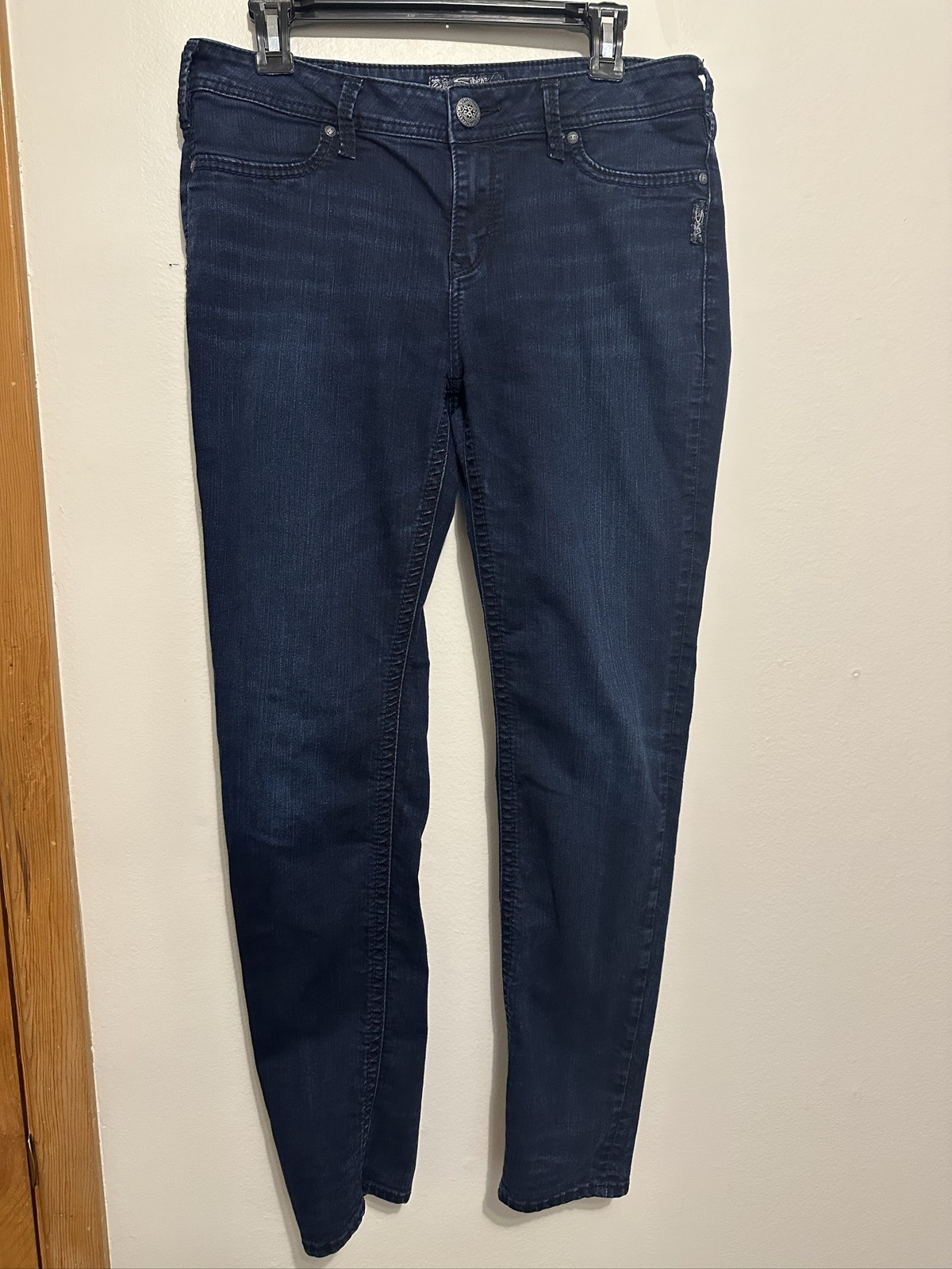 Silver Jeans Co. Suki High Super Skinny Dark Wash 32×31 Stretch Denim