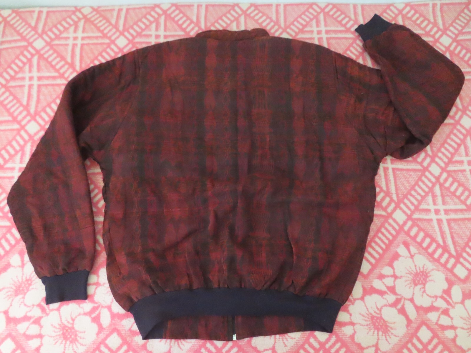 Womens Vintage Guatemalan Jacket Embroidered Birds art to wear L