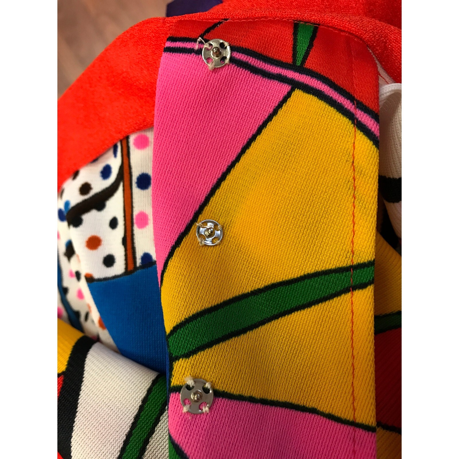 Rare Vintage 1970s Original Designer Giorgio Di Sant&rsquo;Angelo Maxi Skirt Abstract
