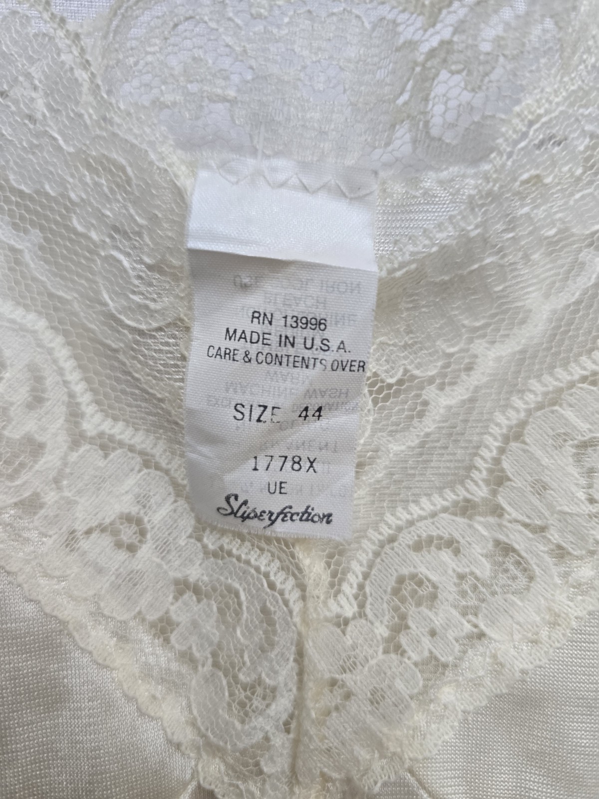 Vintage Sliperfection Candleglow Nylon Slip 44 46 42