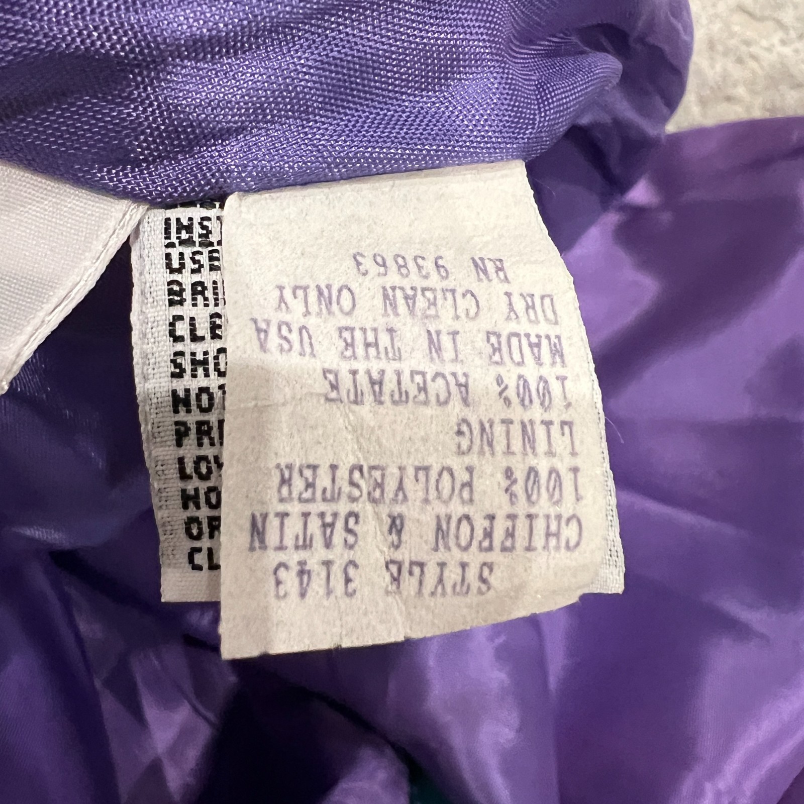 Vintage Lazaro Two-Piece Formal Gown Aqua Blue Chiffon Satin Prom Dress Y2K 90s