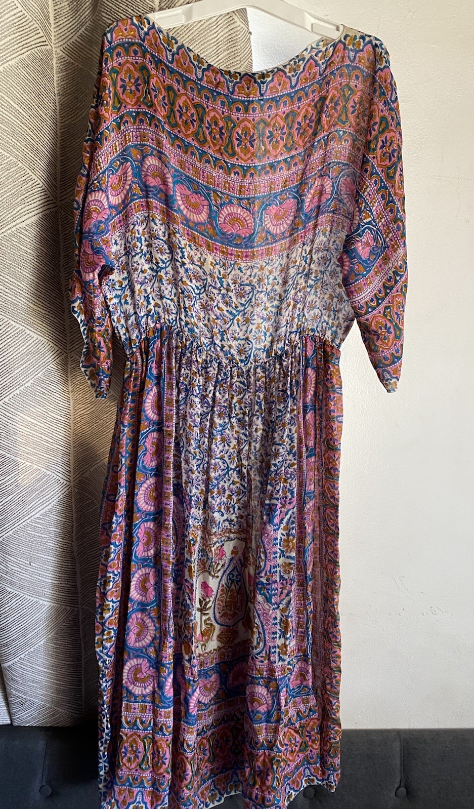 Vintage Judith Ann for Heiser-Egan Vintage Sheer India Silk Dress Sz S/M