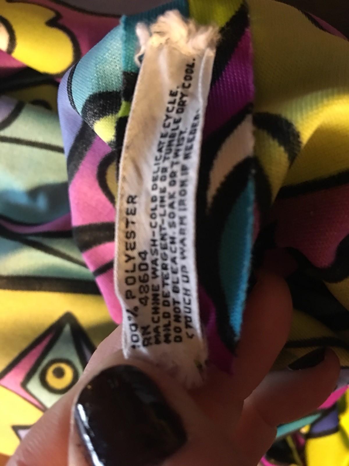 Vtg Rare Emilio Pucci Neon Abstract Mod Signed Midi Dress