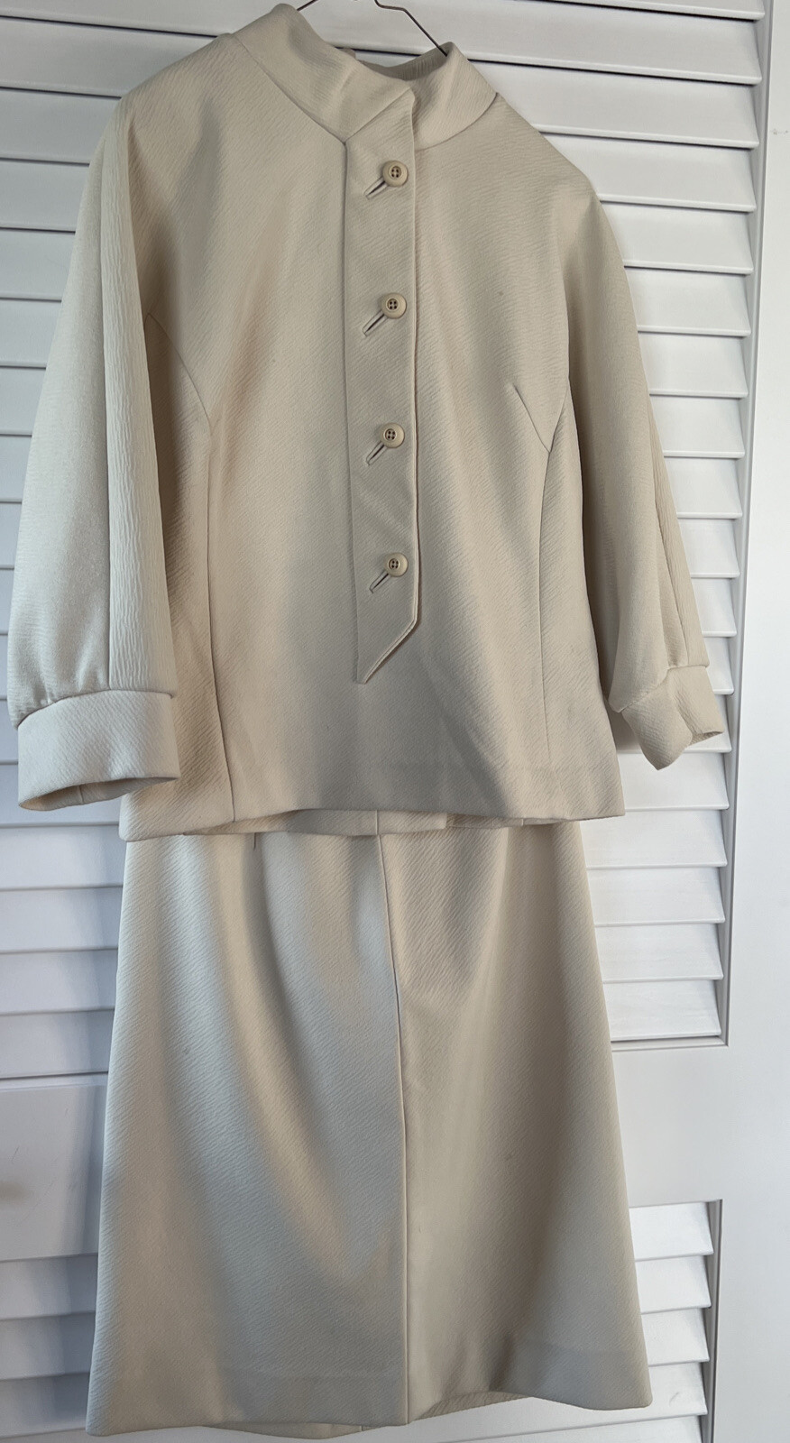 Vintage NARDIS of Dallas Women&rsquo;s Skirt Suit Set Cream