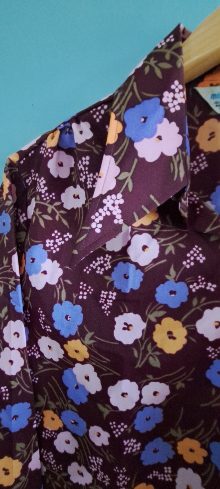 70&rsquo;s Blouse Retro Button Up Size 38 Vintage Business Blouse Polyester