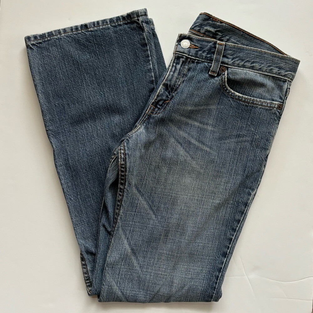 VTG Levi&rsquo;s 2001 518 Super-low Bootcut Made in USA 05/2001 Vintage Sz 7 Juniors