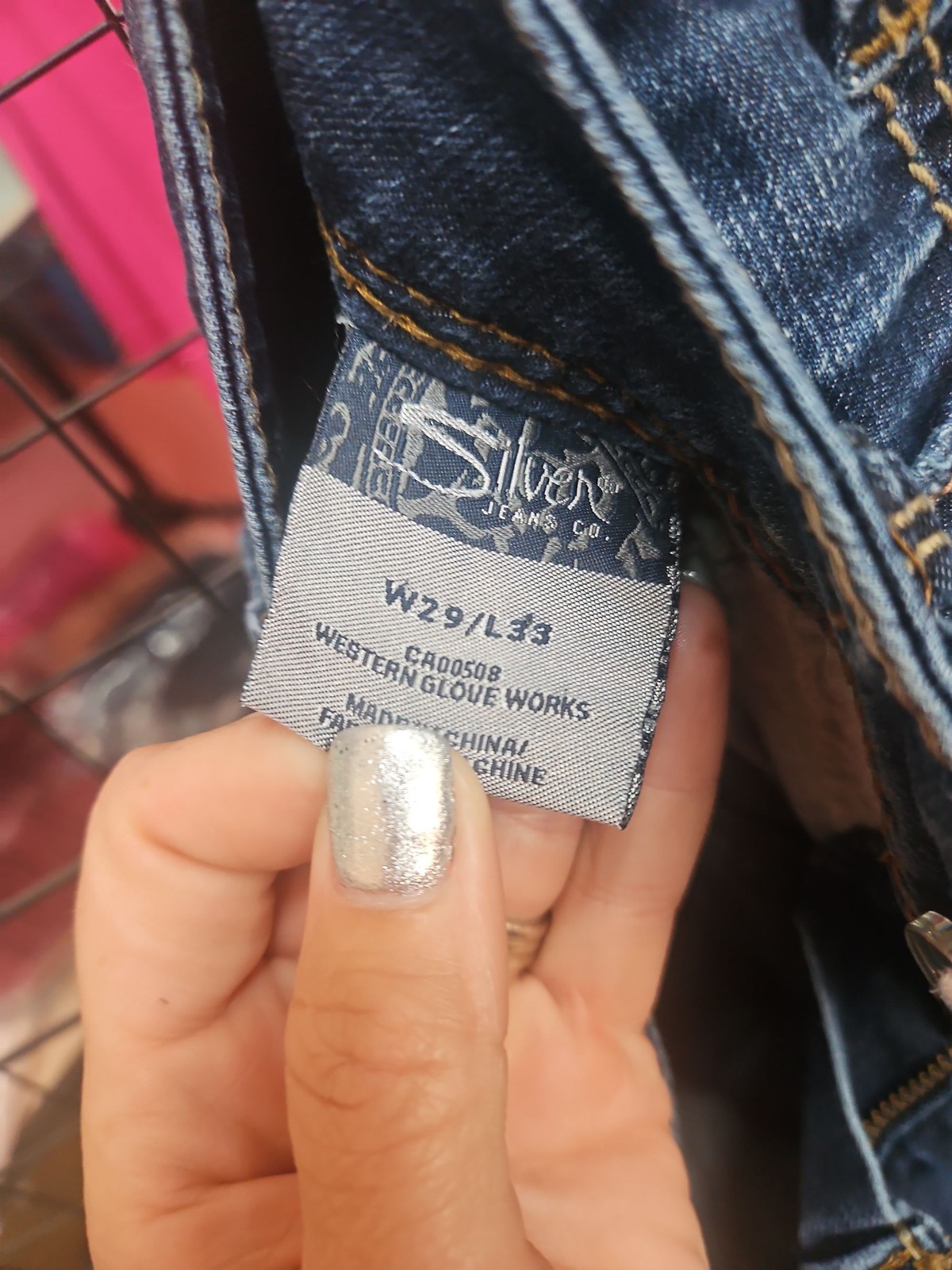Silver Jeans Suki Mid Bootcut W29 L33 Distressed Blue Denim