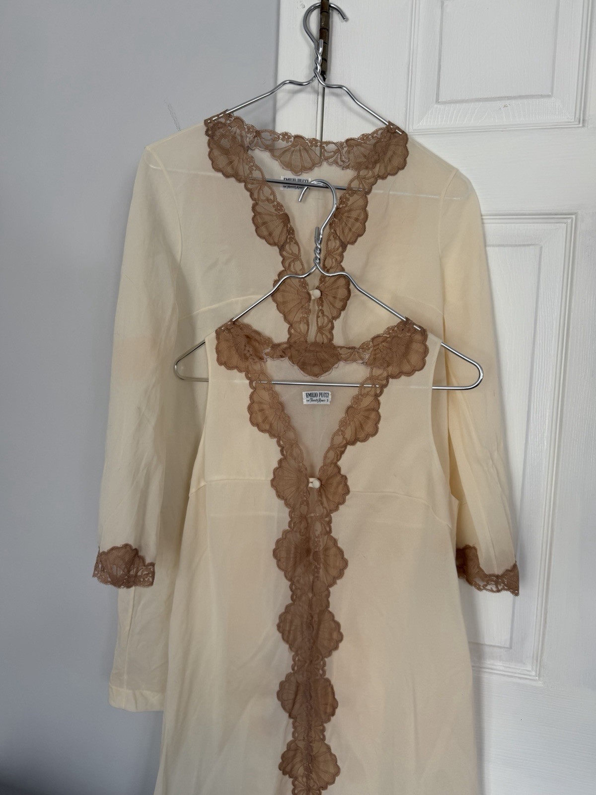 EMILIO PUCCI FORMFIT ROGERS Nightgown SET! Small. See Pictures For “flaws”.