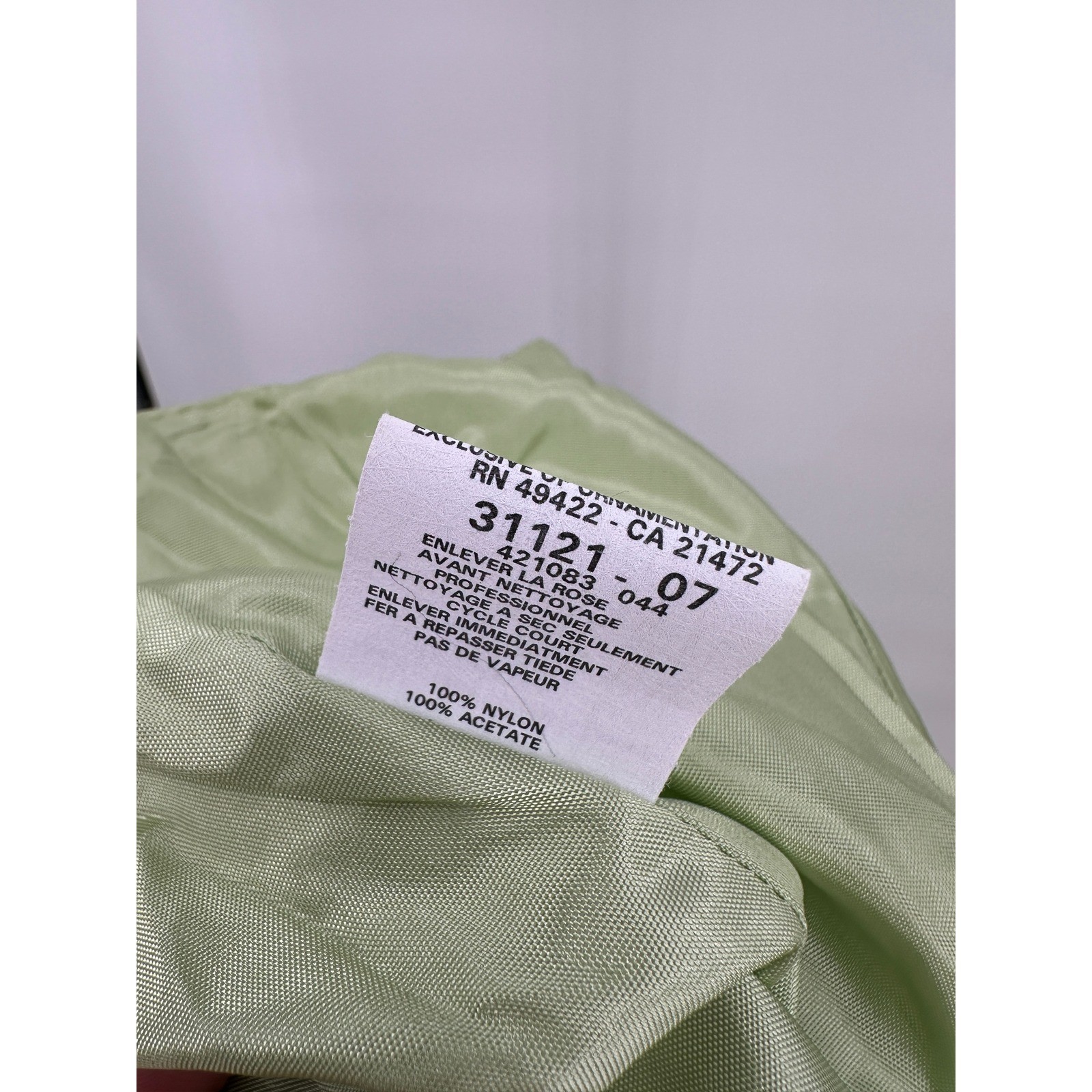 Jessica McClintock for Gunne Sax Vintage Lime Green Lace Tulle Gown Dress 13/14