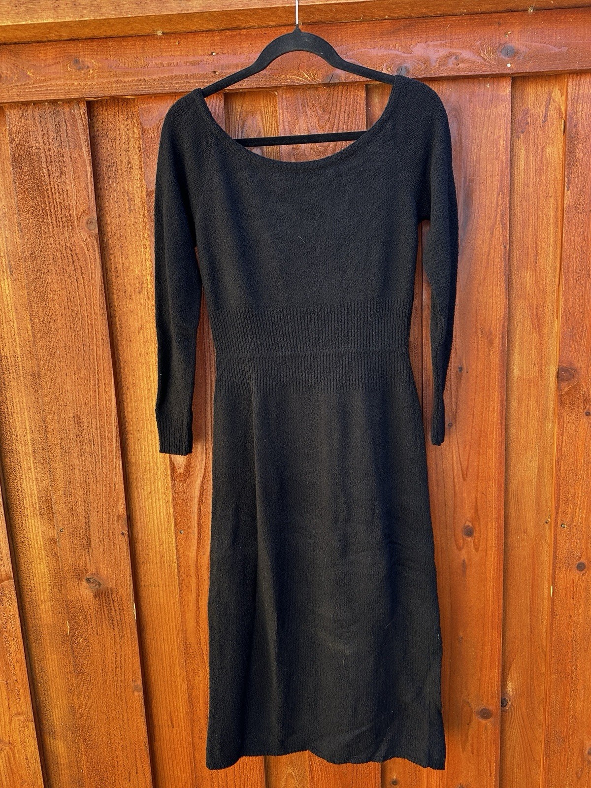 Bonnie Cashin Vintage Wool Midi Dress Size XS Small Woven Brooch Detail Unique
