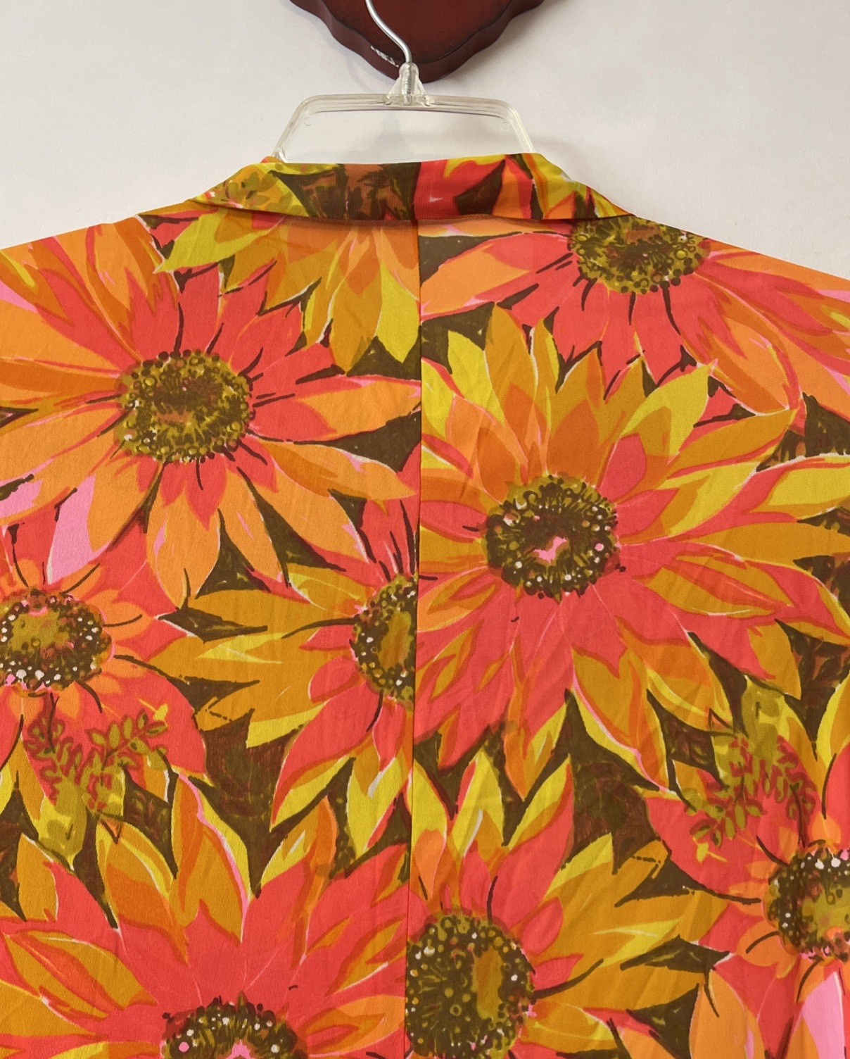 Vintage 1960s PINEHURST LINGERIE Womens Large Floral Hippie Jumpsuit! A5976